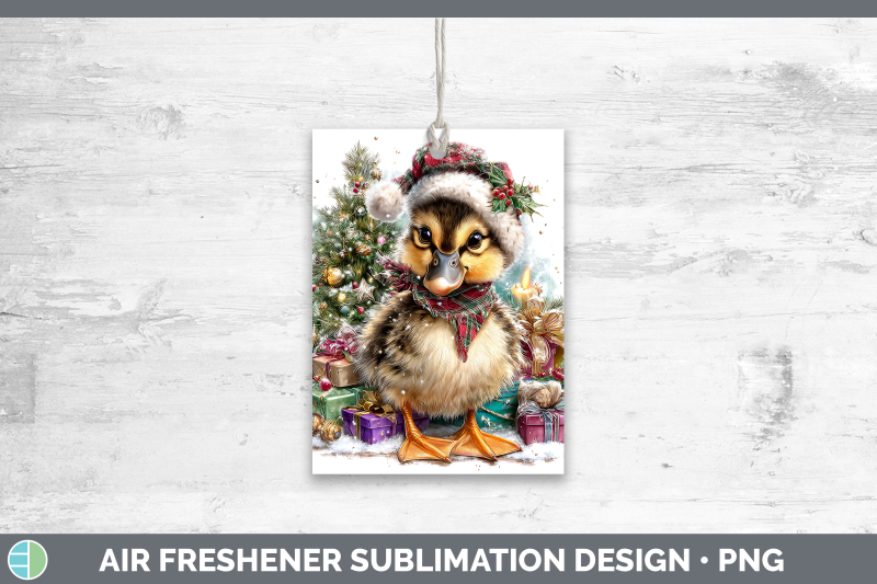 duck-air-freshener-farm-christmas-santa-sublimation-car-scen