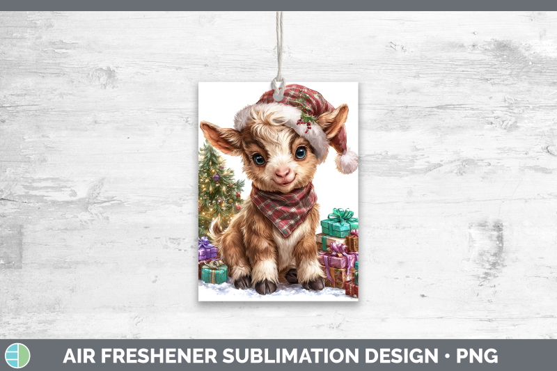 goat-air-freshener-farm-christmas-santa-sublimation-car-scen