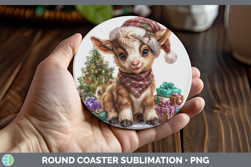 goat-round-coaster-farm-christmas-santa-sublimation-coaster