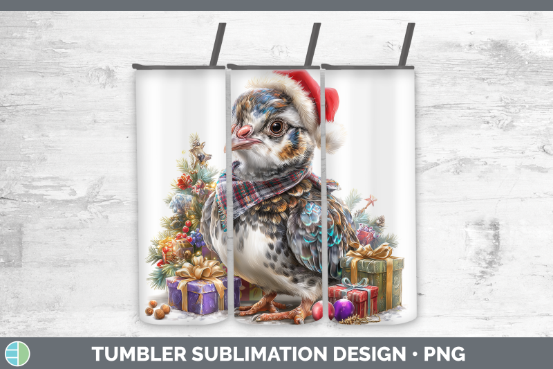 guinea-hen-tumbler-farm-christmas-santa-sublimation-20-oz-sk