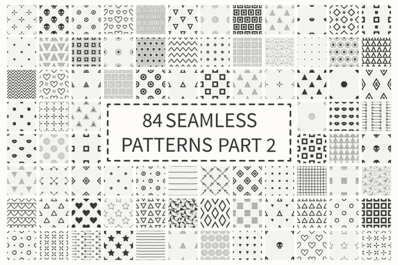 84-seamless-patterns-set