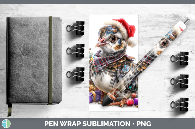 guinea-hen-pen-wrap-farm-christmas-santa-sublimation-pen-des