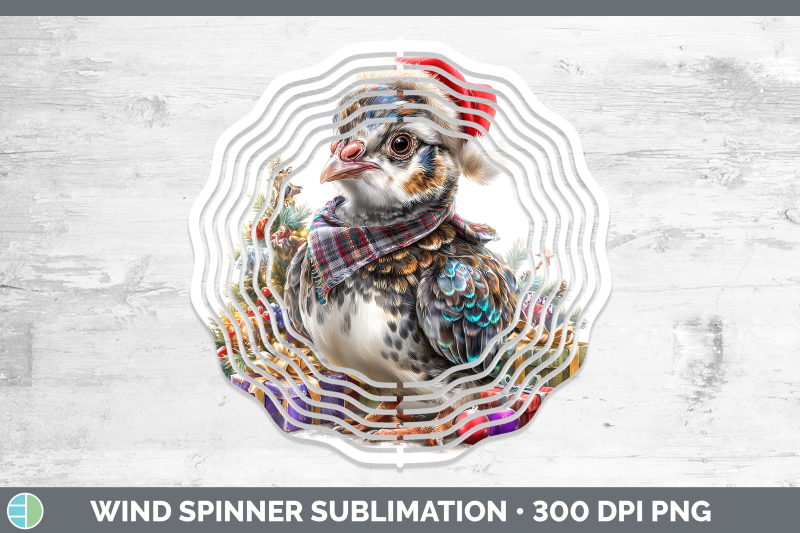 guinea-hen-wind-spinner-farm-christmas-santa-sublimation-spi