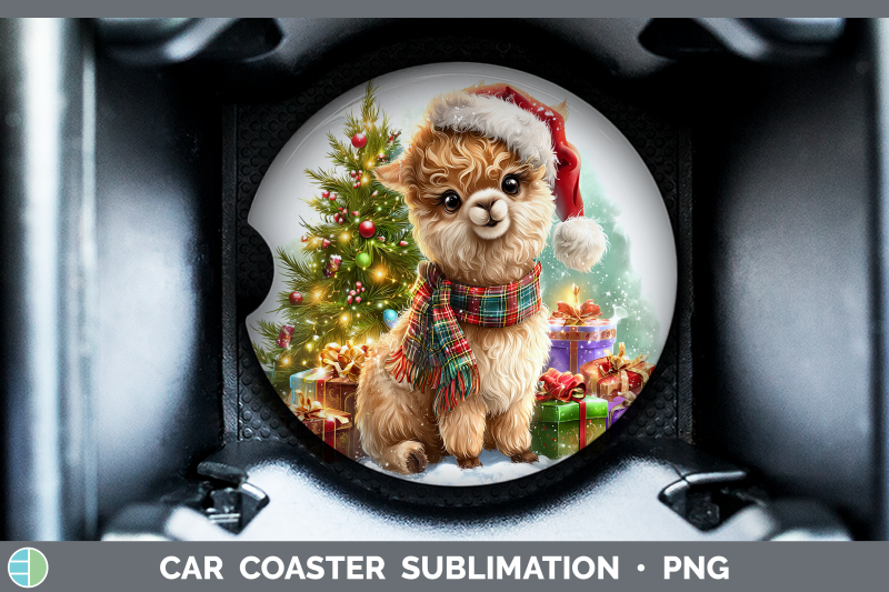 alpaca-car-coaster-farm-christmas-santa-sublimation-drink-ma