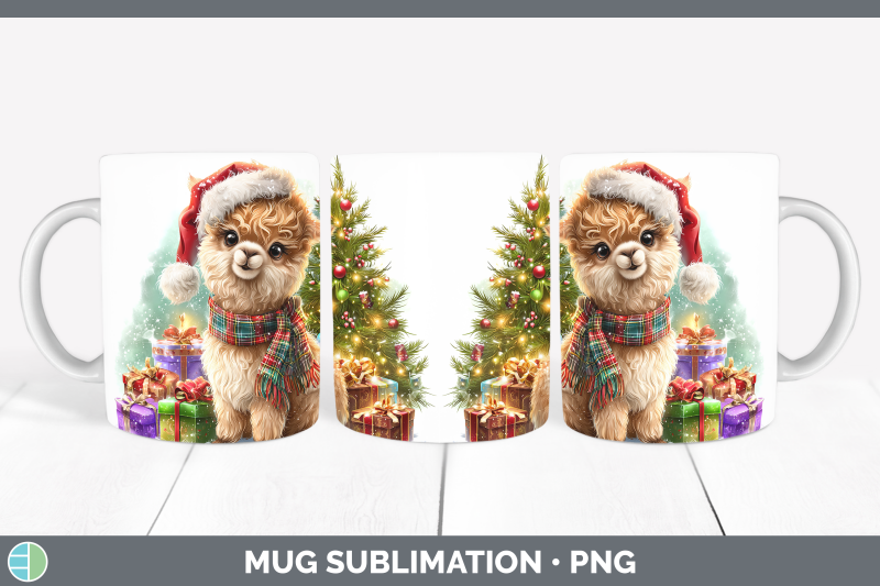 alpaca-mug-wrap-farm-christmas-santa-sublimation-coffee-cup