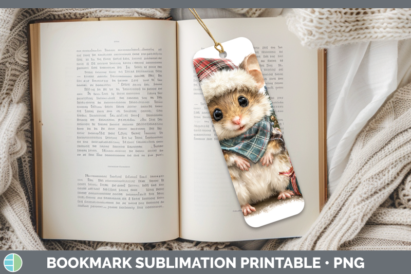 mouse-bookmark-farm-christmas-santa-sublimation-printable-de