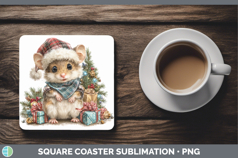 mouse-square-coaster-farm-christmas-santa-sublimation-drink