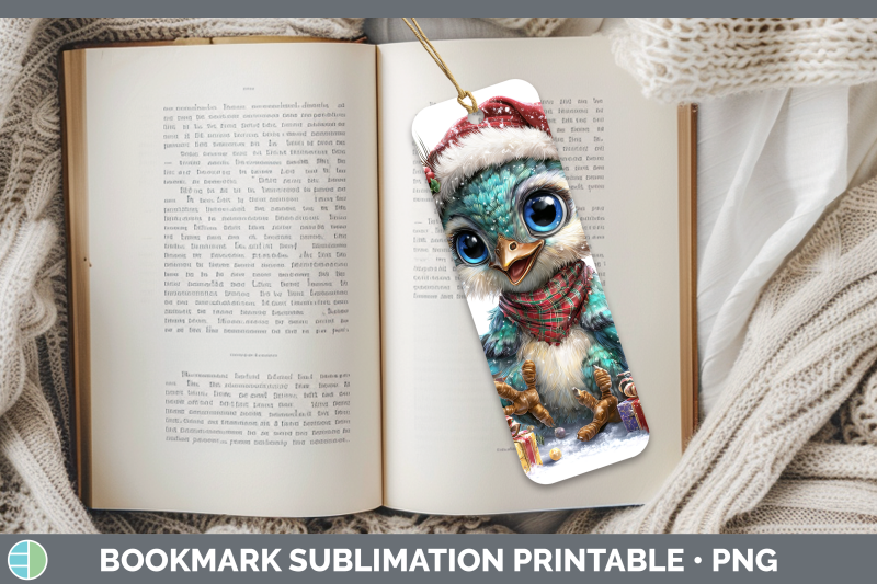 peacock-bookmark-farm-christmas-santa-sublimation-printable