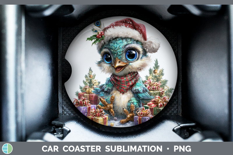 peacock-car-coaster-farm-christmas-santa-sublimation-drink-m