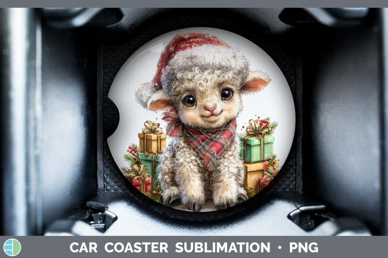 sheep-car-coaster-farm-christmas-santa-sublimation-drink-mat