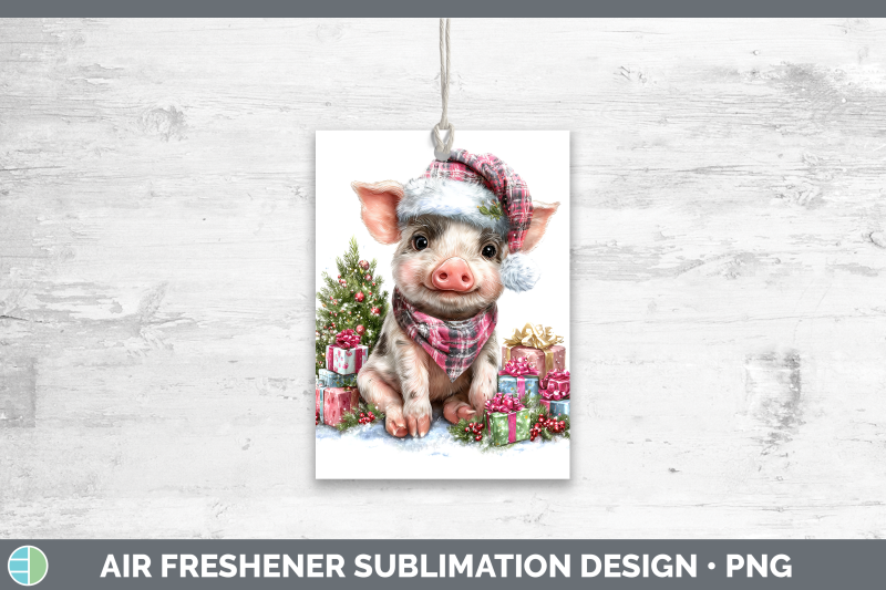 pig-air-freshener-farm-christmas-santa-sublimation-car-scent