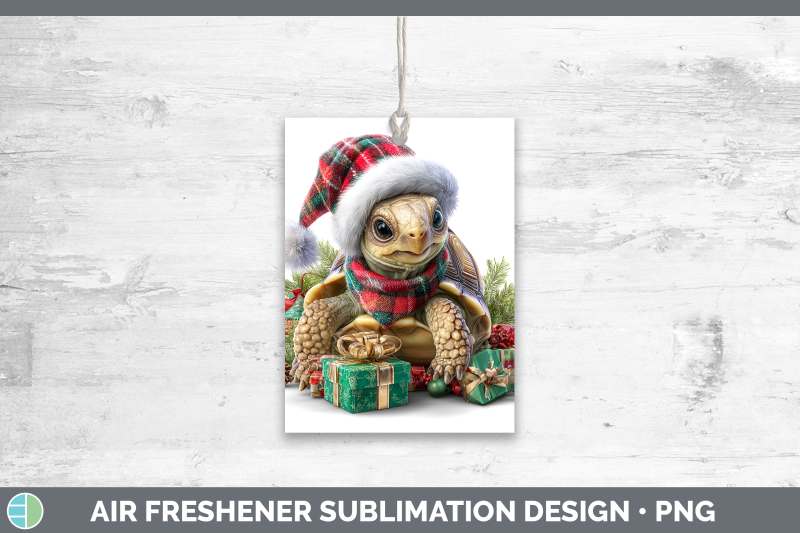 tortoise-air-freshener-farm-christmas-santa-sublimation-car
