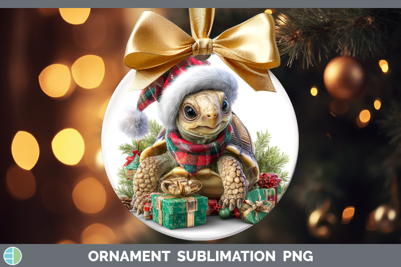 tortoise-ornament-farm-christmas-santa-sublimation-bauble-de