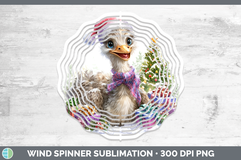ostrich-wind-spinner-farm-christmas-santa-sublimation-spinne