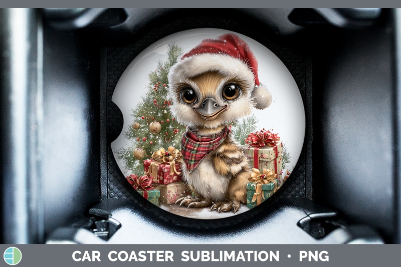 emu-car-coaster-farm-christmas-santa-sublimation-drink-mat-d