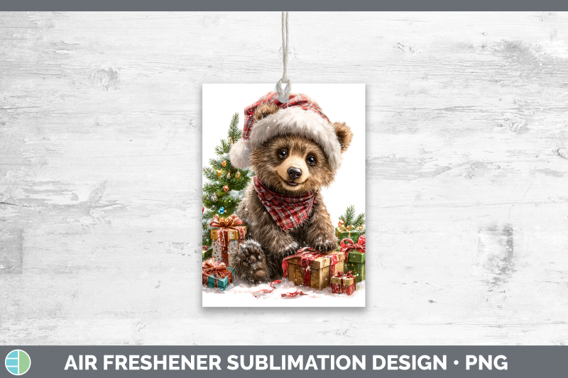 grizzly-bear-air-freshener-woodland-christmas-santa-sublimat