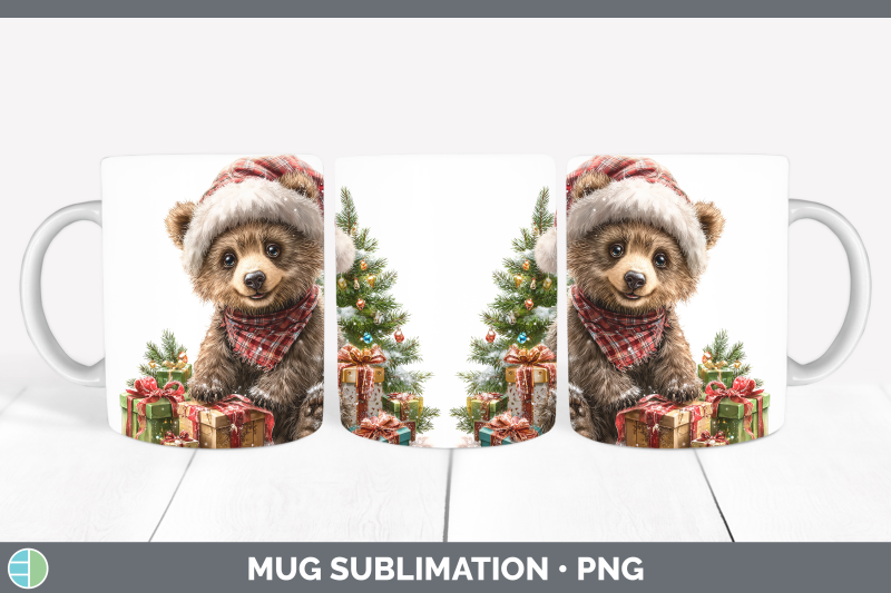 grizzly-bear-mug-wrap-woodland-christmas-santa-sublimation-c