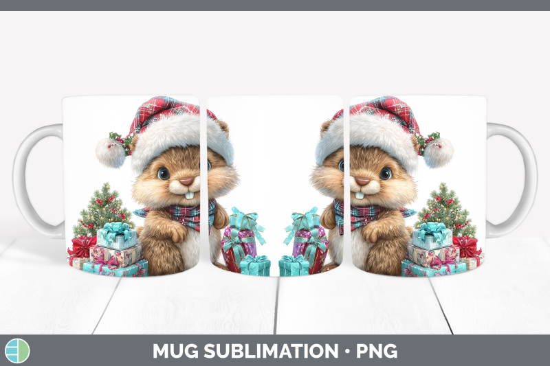 beaver-mug-wrap-woodland-christmas-santa-sublimation-coffee