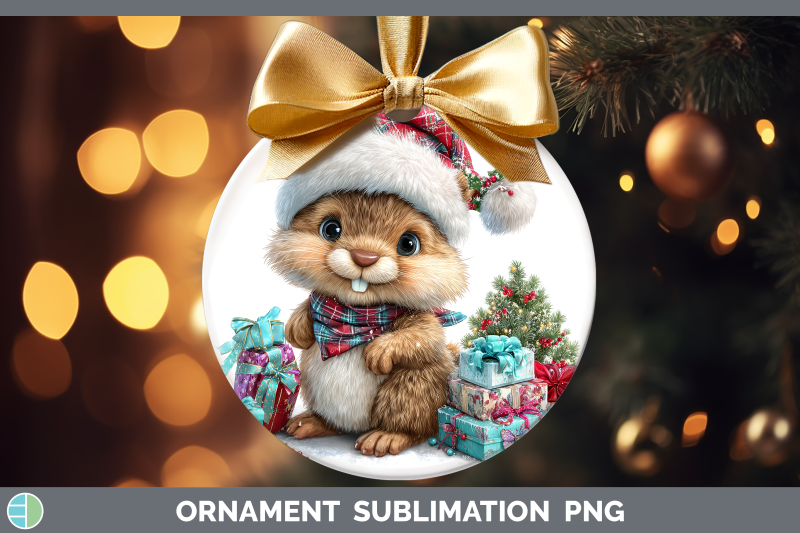 beaver-ornament-woodland-christmas-santa-sublimation-bauble