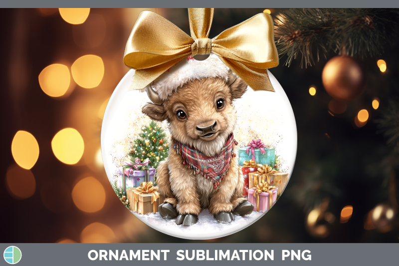 bison-ornament-woodland-christmas-santa-sublimation-bauble-d