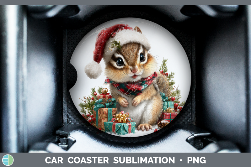 chipmunk-car-coaster-woodland-christmas-santa-sublimation-dr