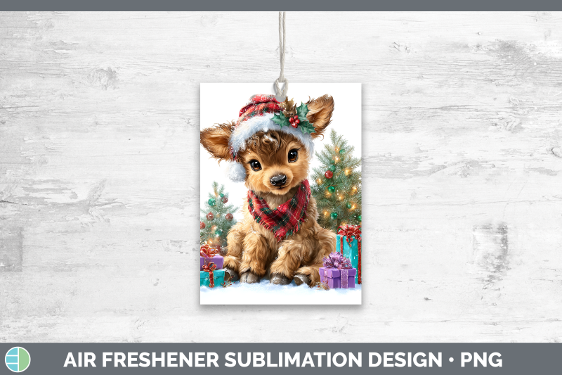 elk-air-freshener-woodland-christmas-santa-sublimation-car-s