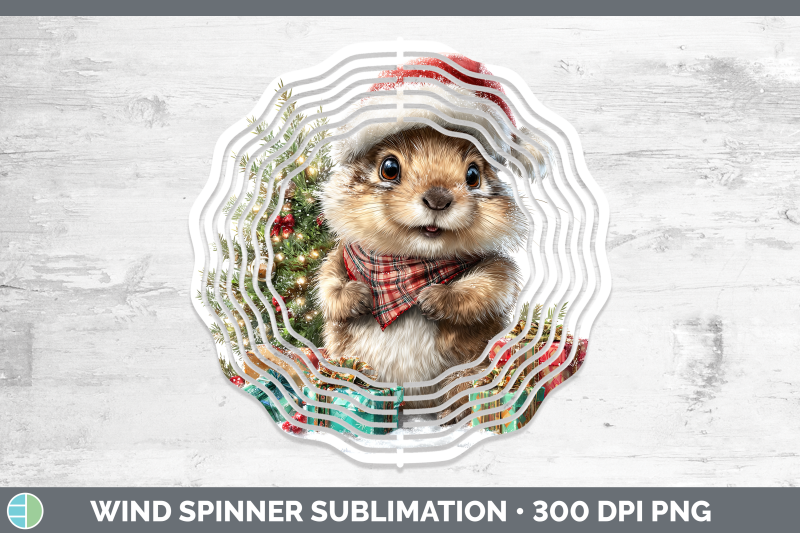 groundhog-wind-spinner-woodland-christmas-santa-sublimation