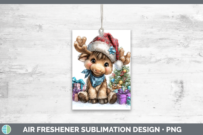 moose-air-freshener-woodland-christmas-santa-sublimation-car