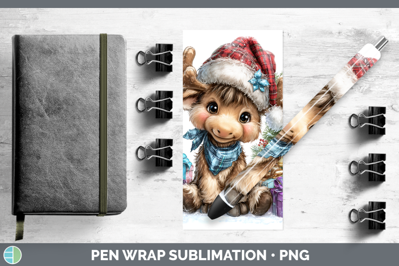 moose-pen-wrap-woodland-christmas-santa-sublimation-pen-desi