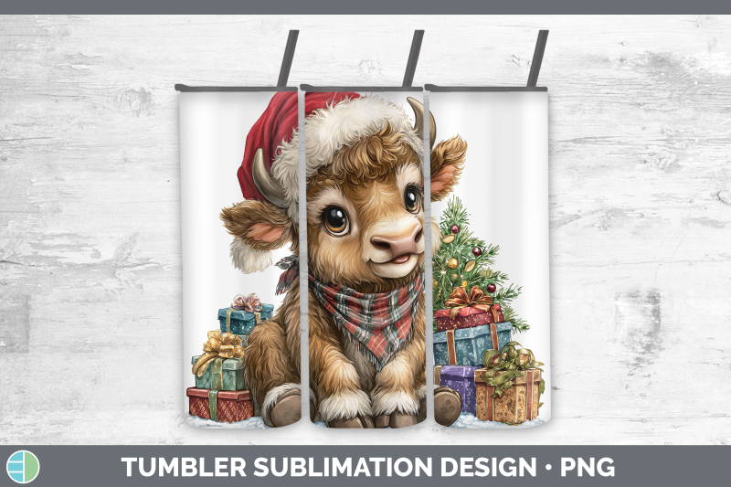 musk-ox-tumbler-woodland-christmas-santa-sublimation-20-oz-s