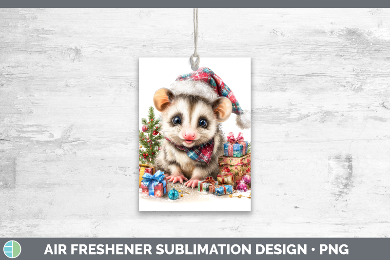 opossum-air-freshener-woodland-christmas-santa-sublimation-c