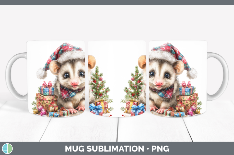 opossum-mug-wrap-woodland-christmas-santa-sublimation-coffee