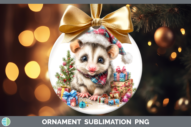opossum-ornament-woodland-christmas-santa-sublimation-bauble