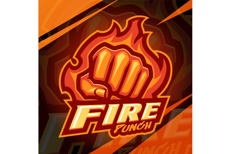 fire-punch-esport-mascot-logo-design