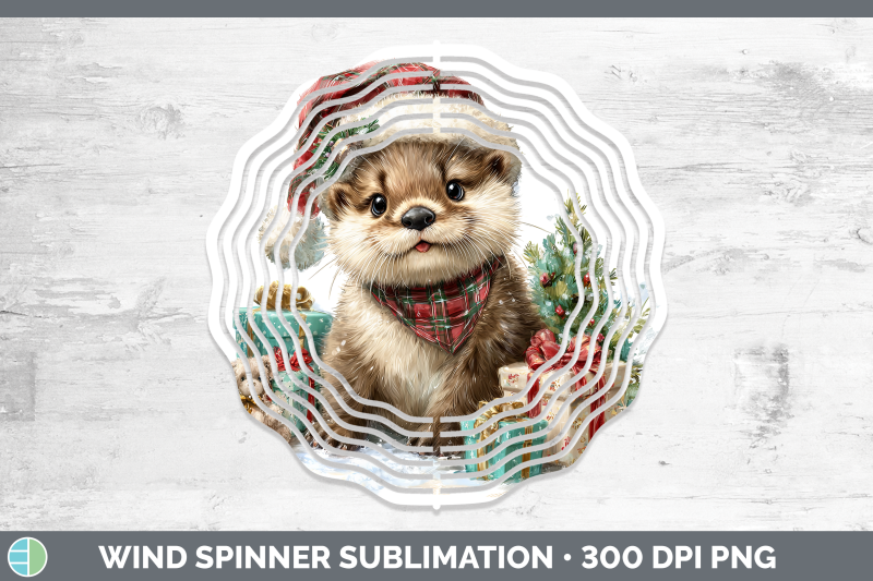 otter-wind-spinner-woodland-christmas-santa-sublimation-spin