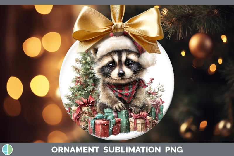 raccoon-ornament-woodland-christmas-santa-sublimation-bauble