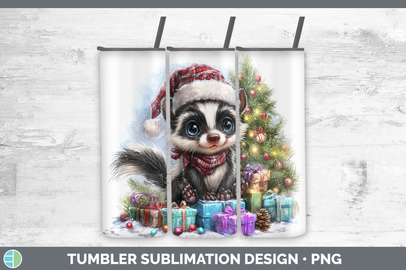 skunk-tumbler-woodland-christmas-santa-sublimation-20-oz-ski