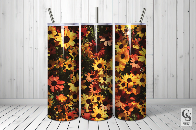yellow-blanket-flowers-seamless-patterns