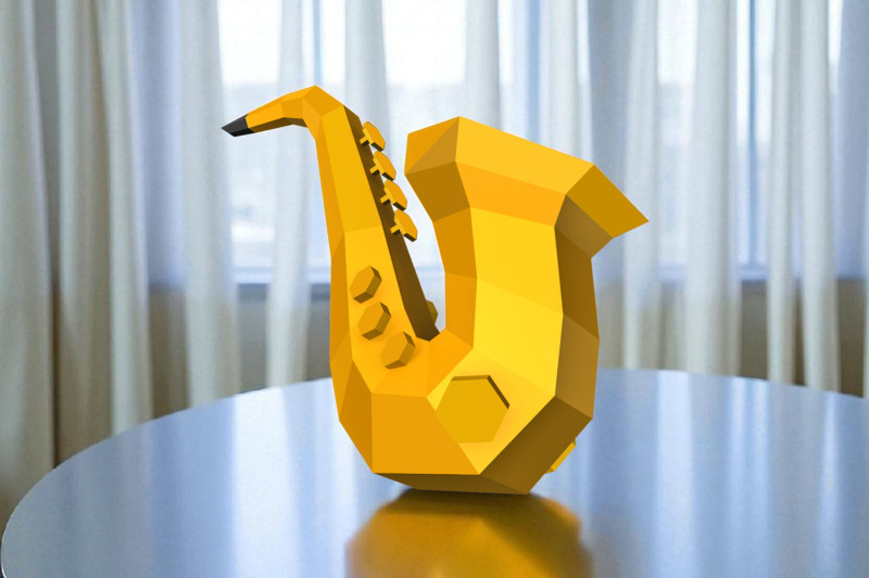 saxophone-3d-papercraft