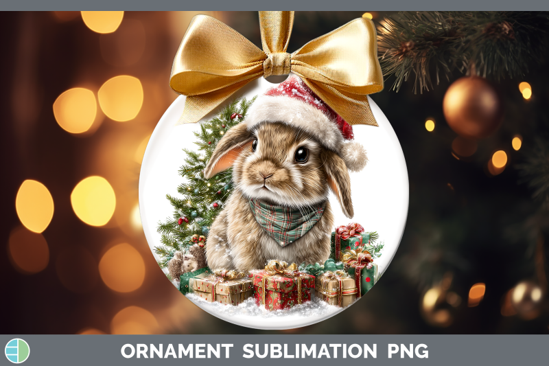 snowshoe-hare-ornament-woodland-christmas-santa-sublimation