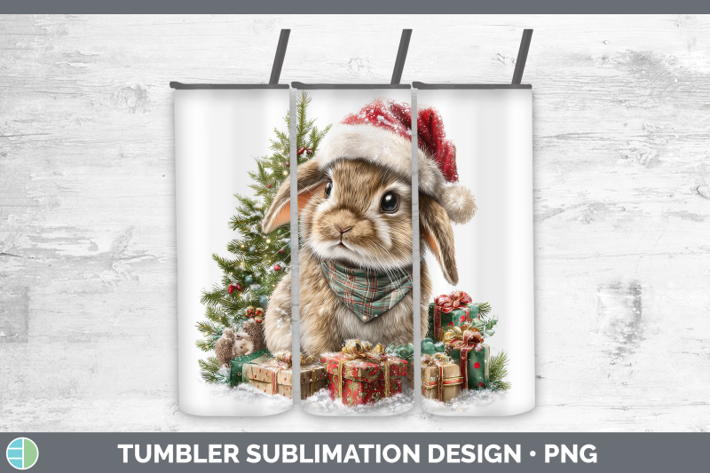 snowshoe-hare-tumbler-woodland-christmas-santa-sublimation-2