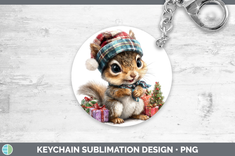 squirrel-keychain-woodland-christmas-santa-sublimation-keyri