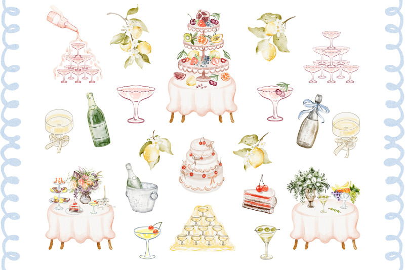 italian-watercolor-wedding-clipart