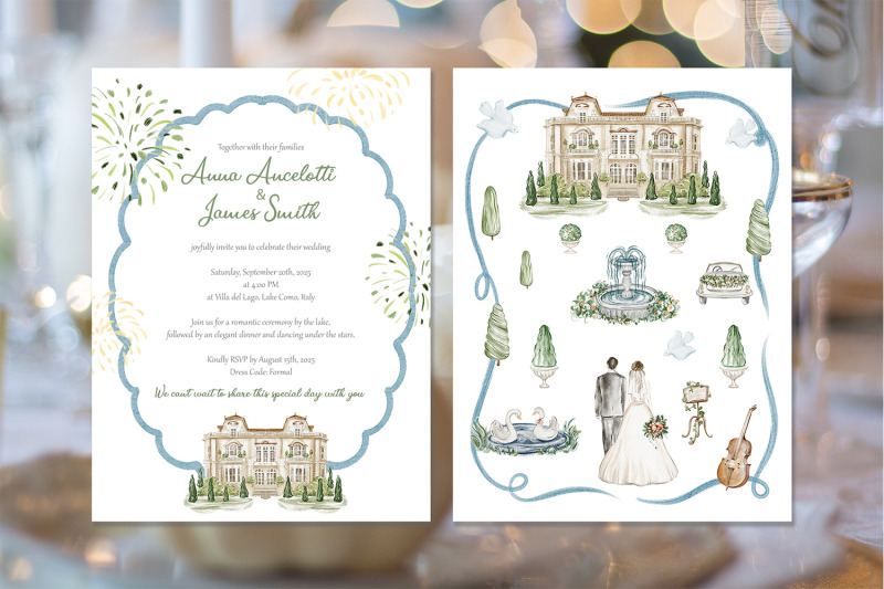 italian-watercolor-wedding-clipart