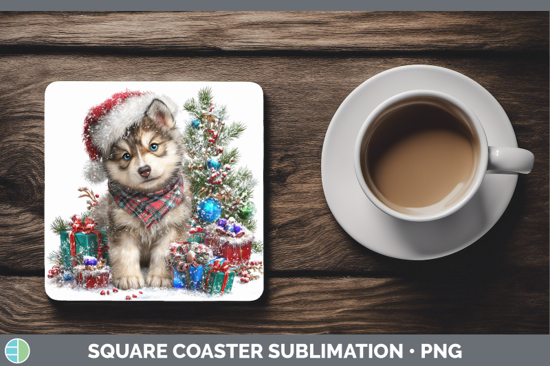 wolf-square-coaster-woodland-christmas-santa-sublimation-dri