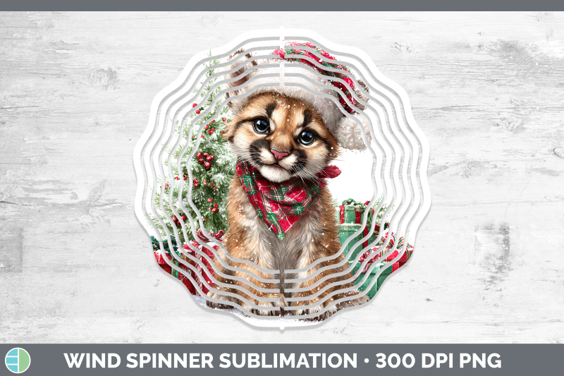 cougar-wind-spinner-woodland-christmas-santa-sublimation-spi
