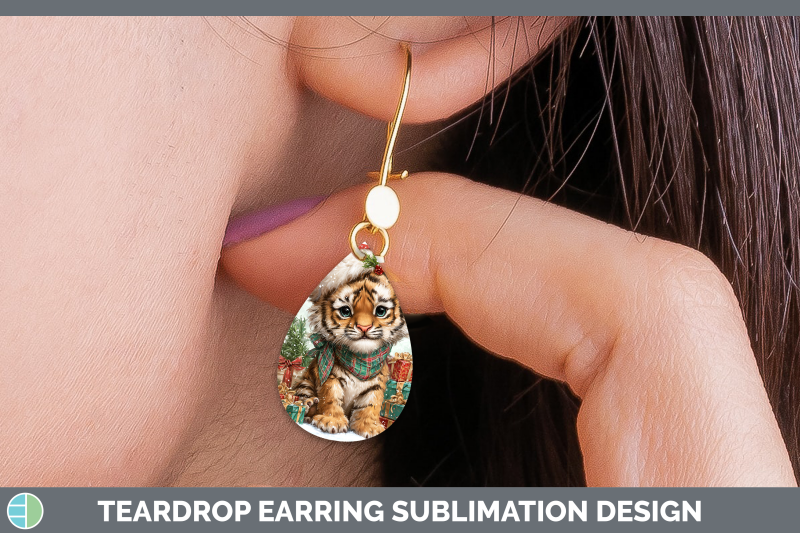 tiger-teardrop-earrings-christmas-santa-hat-sublimation-earr