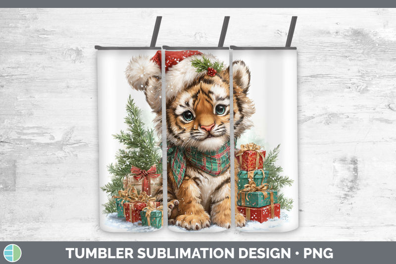 tiger-tumbler-christmas-santa-hat-sublimation-20-oz-skinny-t