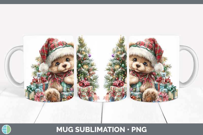bear-mug-wrap-christmas-santa-hat-sublimation-coffee-cup-des