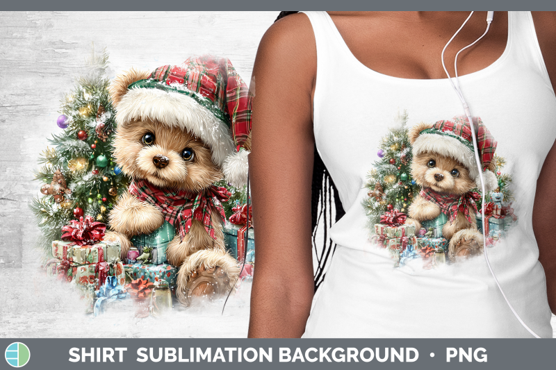 bear-shirt-christmas-santa-hat-sublimation-background-design